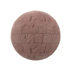 Red stone brick pavement